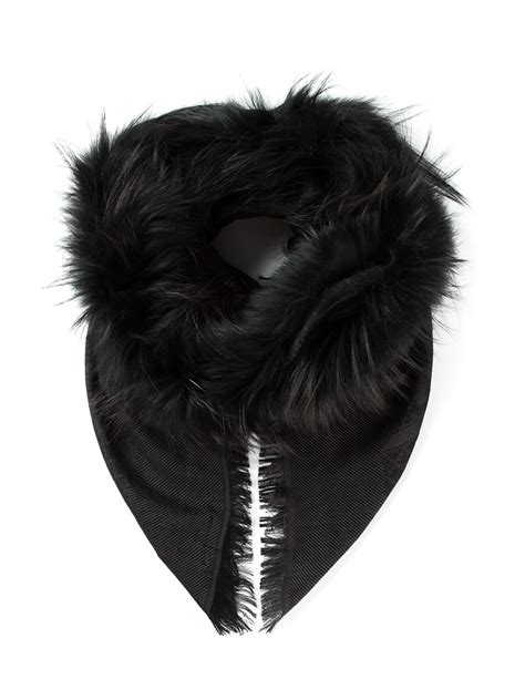 gucci hahaha scarf|gucci scarf with fur trim.